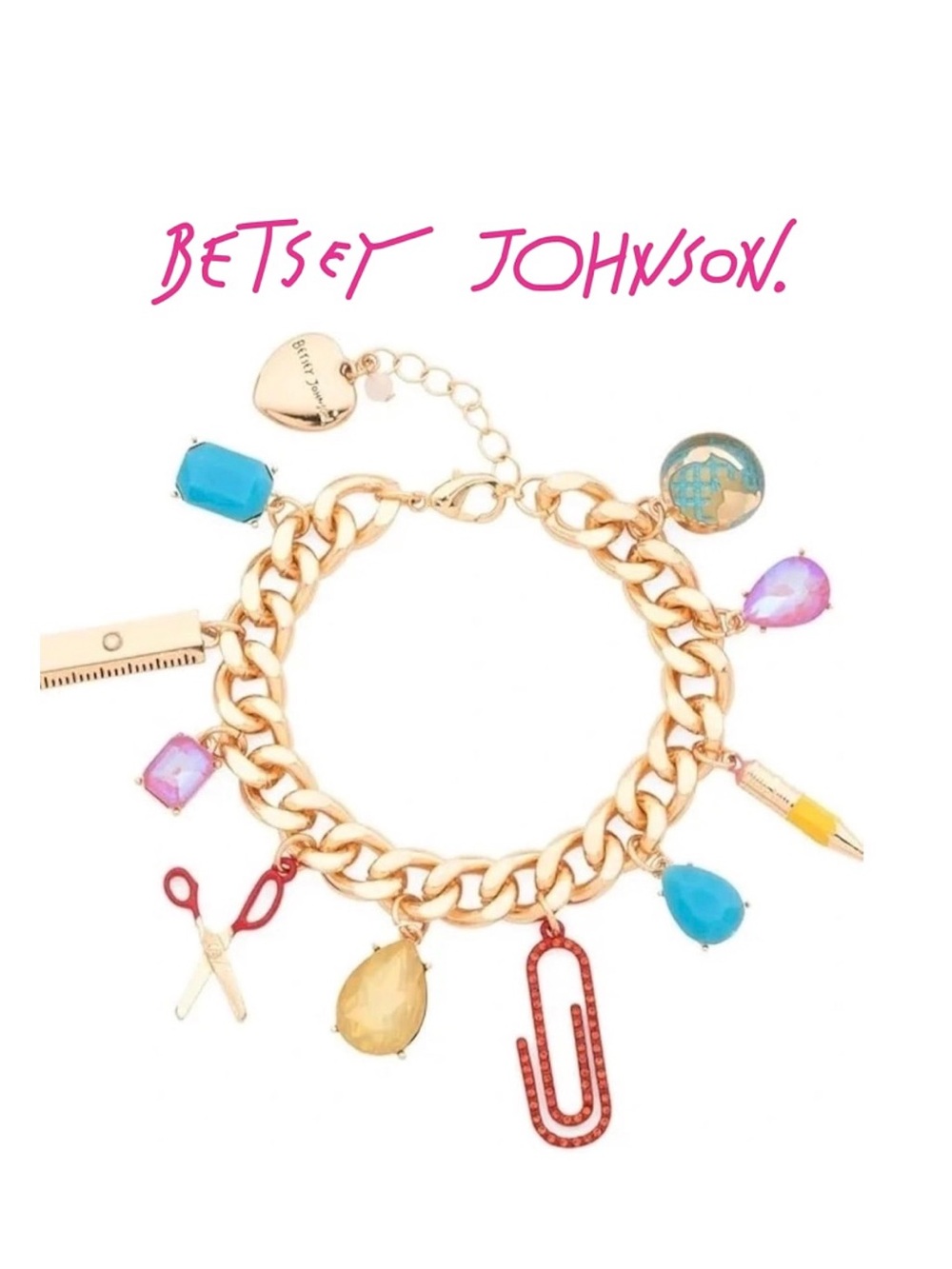 BETSEY JOHNSON
School Charms Drama Bracelet